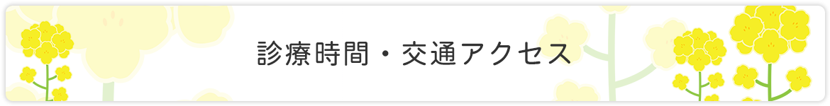 診療時間・交通アクセス